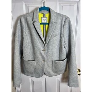 Gap 8 Academy Blazer Gray Yellow Women's Jacket Jersey T-Shirt Material Preppy